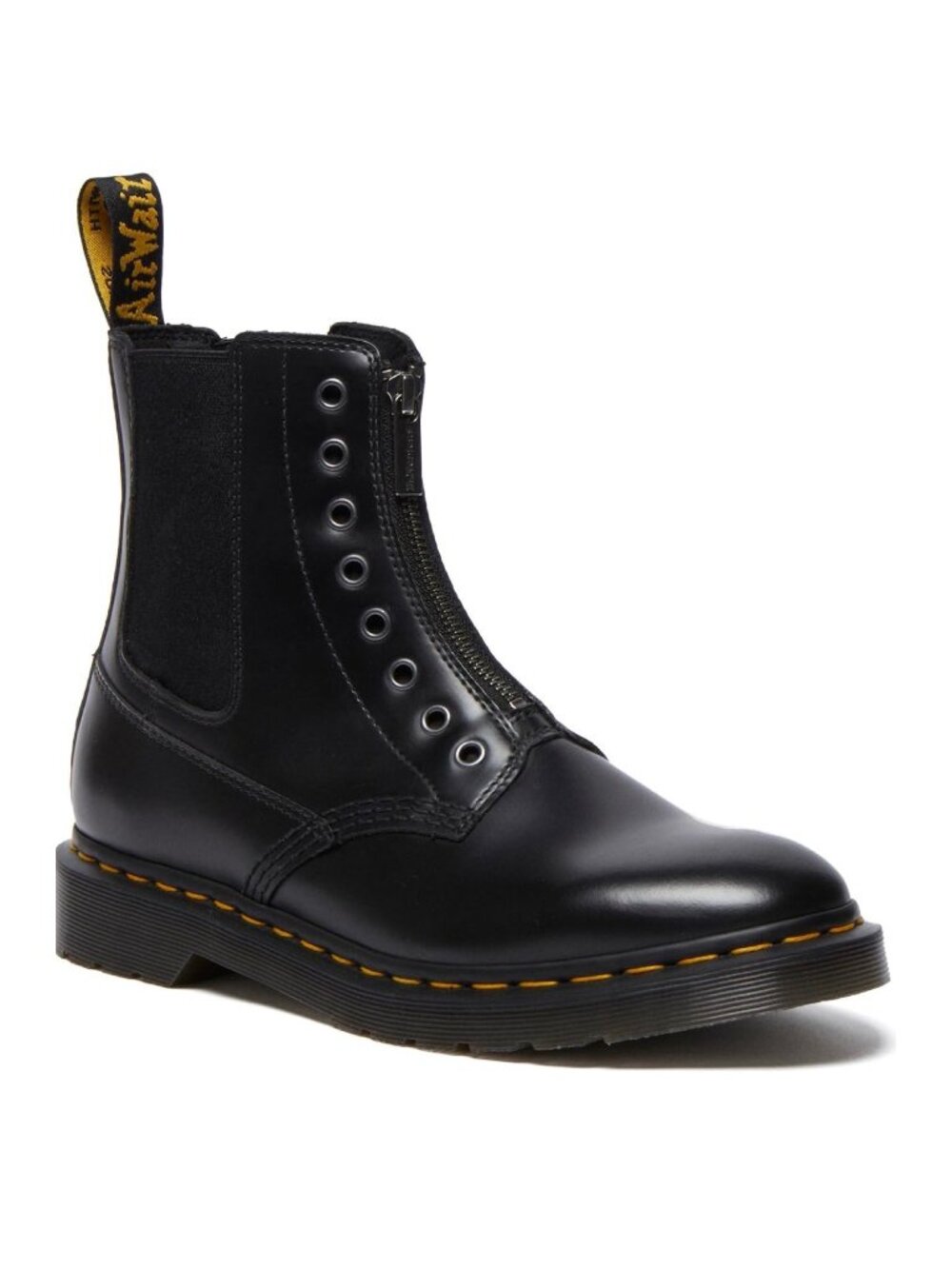 New Dr. Martens 1460 Gusset Smooth Black Leather Boot Sz 9